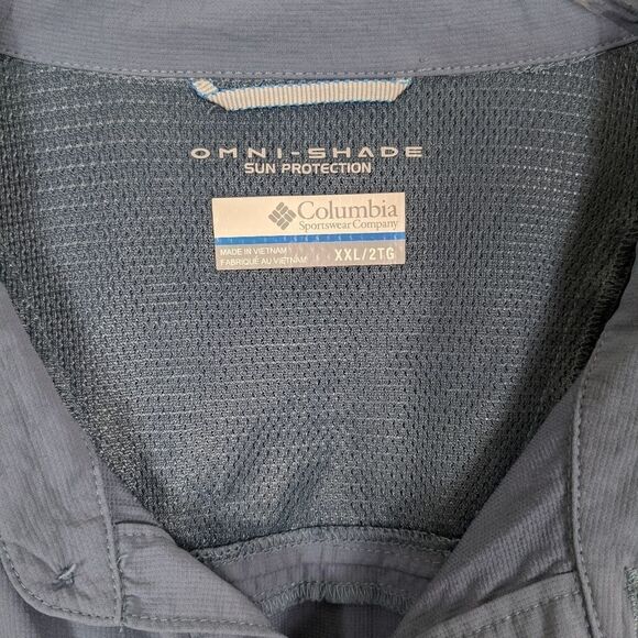 Columbia Men's Blue Long Sleeve Button Down Shirt XXL - Picture 5 of 7
